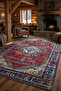 Masculine Contrast Patterned Vintage Carpet 2124 - 6