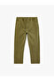 Oversize Cotton Pocketed Waist-Tie Baggy Jean Trousers - 2