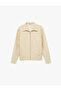 Regular Fit Long Sleeve Pocket Shirt Collar Zipper Bomber Jacket - 2