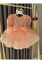Aden Sequined Glitter Tulle Puffy Birthday Party Costume Long Sleeve Dress for Girls - 3
