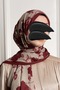 أمبر باجوس منقوش شال ناعم - مينك - 6