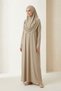 Practical Hijab Women's Prayer Dress M00802 Brown - 3