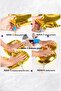 Gold Heart Pink and White Latex Balloons Balloon Bundle Set245 - 3