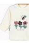 Baby Girl 100% Cotton Süzene Tulip Embroidered Hat, 3-Piece Bodysuit Set with Gloves - 4