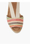 Women Textured Wedge Heel Sandals - 5