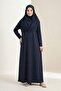 Practical Hijab Women's Prayer Dress M00802 Dark Blue - 4