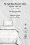 Single Cotton - Satin 210 Tc (83 Thread) Striped Duvet Cover Set White - 4