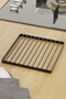 Nihale Pot Base Metal Square Teapot Coaster Black Metal - 4
