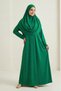 Practical Hijab Women's Prayer Dress M00802 Green - 4