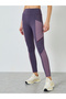 Color Block Contrast Piping Sports Bra and Leggings Set - 4