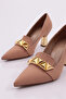30905 Women's Triangle Stone Heeled Shoes - 4
