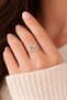 Adjustable Silver Color Ring with Hello Kitty Figure – Minimalist and Stylish Design