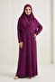 Practical Hijab Women's Prayer Dress M00802 Mürdüm - 5