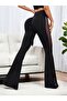 Women's High Waist Side Mesh Look Diving Tights - 4
