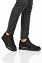Black Nubuck Genuine Leather Men's Casual Shoes 117 m