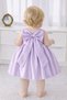 Baby Girl Lilac Square Collar, Bow Detail, Birthday, Party Dress - 2