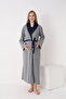 Plus Size Maternity Dressing Gown Set Beige Blue Gray XL XXL 3XL 4XL