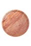 Red travertine tray 23x2cm dia