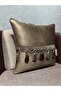 Soft Imported Velvet Brown with Hanging Tassels 43X43 - 3