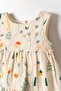 Sunflower Dress for Ages 01-04 - Cream - 4