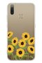 General Mobile Gm 10 Compatible Sunflower Patterned Transparent Phone Case