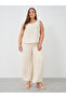 Plus Size Solid Sleeveless Top - 2
