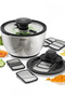 Stainless Steel Salad Dehydrator & Grater Set Multifunctional Chopper, Slicer, and Dehydrator Set