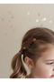 Girl's Buckle 6 Pieces Clip-On Heart and Snowflake - 4