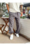 Tie-Cuff Gabardine Trousers Smoked - 5
