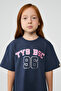 Girl Navy Blue Dress - 3