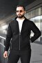 Basic Cashmere Jacket with Snap Collar - 3