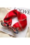 Women's Chain Pattern Bandana Scarf 50X50 Square Rayon Fabric Italian Stitched Neck Scarf Hair Bandana - 6