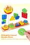 Montessori Wooden Toys for Kids 3+ – Sorting & Stacking Learning Blocks Gift - 3