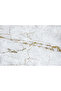 Waterproof Marble Patterned Adhesive Wall Covering with Kitchen & Bathroom Tile Appearance