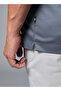 The Anchorage Grey Cotton Zip Polo Comfort Fit - 5