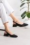 Lace Heeled Ballerinas - 3