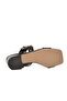 Black Double-Strapped Women's Heeled Slippers 318139 Z - 5
