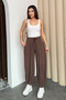 Stirrup Model Women's Modal Shalwar Trousers 3165 Mink - Premium Series - 7