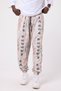 Japanese Design Unisex Ethnic Patterned Loose Bohemian Shalwar with Elastic Waist and Cuffs and Pockets - 3