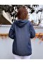 Liyosel Hooded Denim Shirt Dark Blue - 4