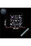 Butterfly Pattern Coating 25X25 cm Jdm Car-Moto-Laptop Glass Sticker Hologram Optional Sticker - 3