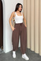Stirrup Model Women's Modal Shalwar Trousers 3165 Mink - Premium Series - 4