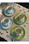 Hand Painted Palace Coffee Cup Single Piece - 4