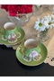 Hand Painted Palace Coffee Cup Single Piece - 2