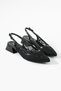 Lace Heeled Ballerinas - 2