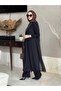 Cotton/Viscose and Chiffon Fabric Double Set-Black - 3