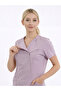 Single Top Special Collar Hidden Zipper Doctor and Nurse Surgical Uniform Light Powder |   Medi̇kago