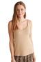 Combed Cotton Mood Women's Comfortlux Triple Beige Pajama Set 9526 - 4