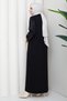 Women's Sleeve Silk Cupra Mercerized Knitwear Dress - 8