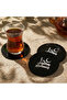 Set of 6 Ramadan Kerim Fatimi Kufi Calligraphy Islamic Acrylic Coasters - Modern Islamic Tableware Decoration